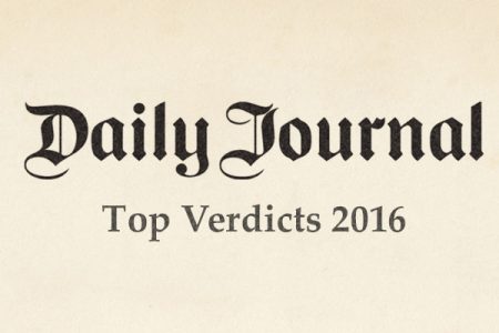 One of Los Angeles Daily Journal’s Top 10 Verdicts in 2016
