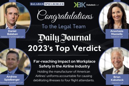 Balaban | Spielberger Recognized Among Daily Journal’s Top Verdicts: Impact of 2023!